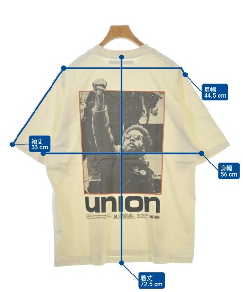 union（ユニオン）Tシャツ・カットソー ベージュ サイズ:4(XL位) メンズ/2200709433125