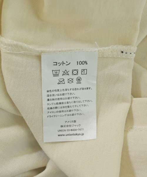 union（ユニオン）Tシャツ・カットソー ベージュ サイズ:4(XL位) メンズ/2200709433156