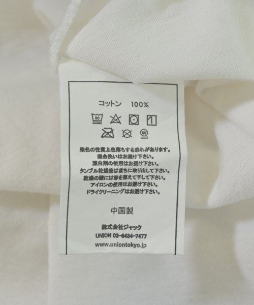 union（ユニオン）Tシャツ・カットソー 白 サイズ:3(L位) メンズ/2200709433170