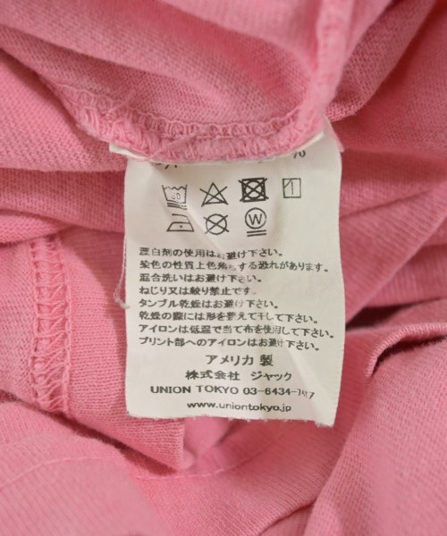 union（ユニオン）Tシャツ・カットソー ピンク サイズ:M メンズ/2200709692058