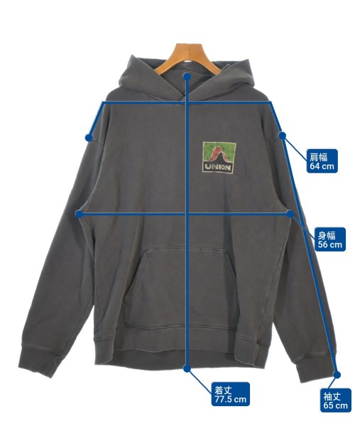 union（ユニオン）パーカー グレー サイズ:IV(XL位) メンズ/2200670070091