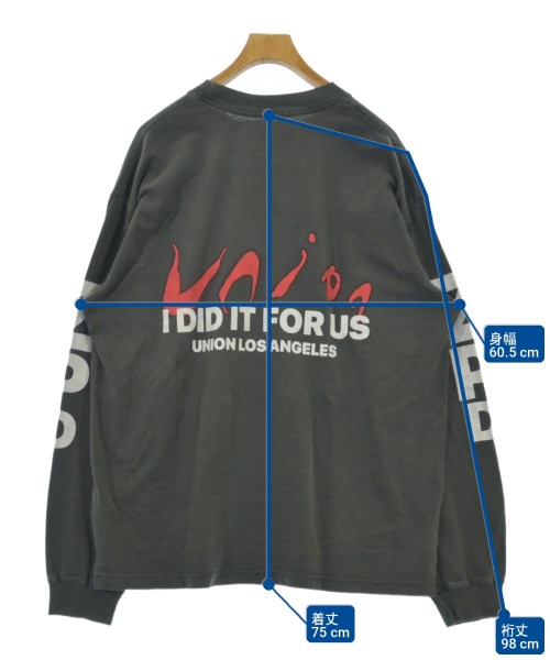 union（ユニオン）Tシャツ・カットソー グレー サイズ:3(L位) メンズ/2200721214559