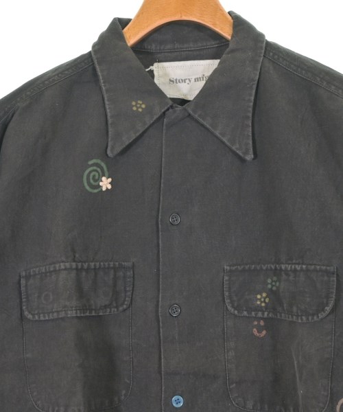 STORY MFG（ストーリーエムエフジー）カジュアルシャツ 黒 サイズ:M メンズ/2200637602198