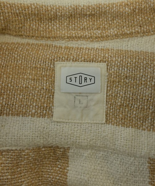 STORY MFG（ストーリーエムエフジー）カジュアルシャツ 白 サイズ:L メンズ/2200638506112