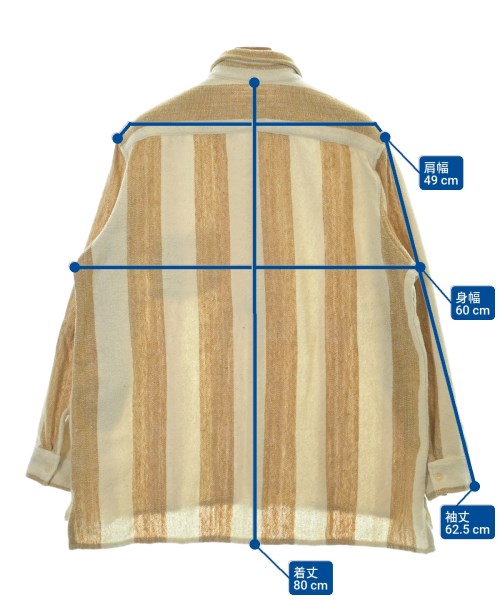 STORY MFG（ストーリーエムエフジー）カジュアルシャツ 白 サイズ:L メンズ/2200638506112