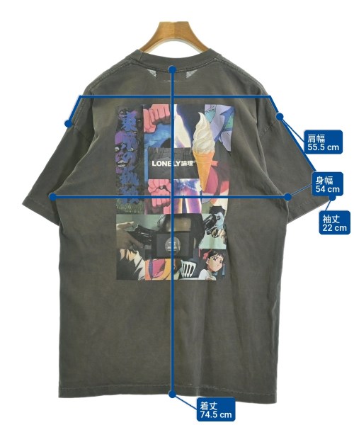 LONELY/論理（ロンリー）Tシャツ・カットソー グレー サイズ:L メンズ/2200710466181