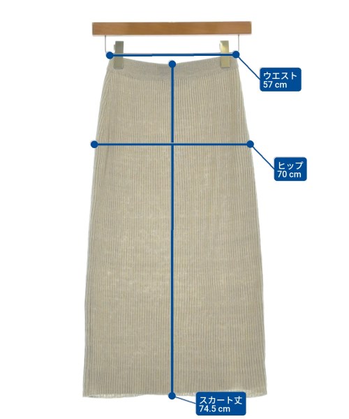 GUNN JOHANSSON（グンヨハンソン）ロング・マキシ丈スカート ベージュ サイズ:38(M位) レディース/2200617031062