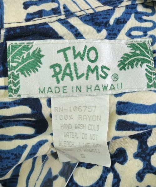 TWO PALMS（トゥーパームス）カジュアルシャツ 白 サイズ:S メンズ/2200715535080