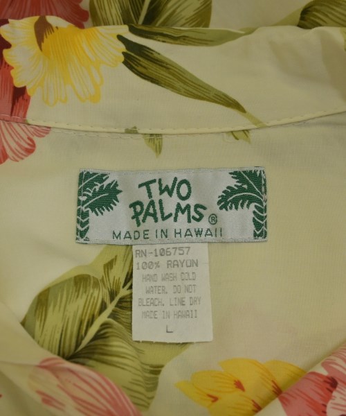 TWO PALMS（トゥーパームス）カジュアルシャツ 黄 サイズ:L メンズ/2200706333213