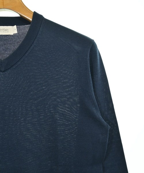Calvin Klein PLATINUM（カルバンクラインプラティナム）ニット・セーター 紺 サイズ:M メンズ/2200606800051