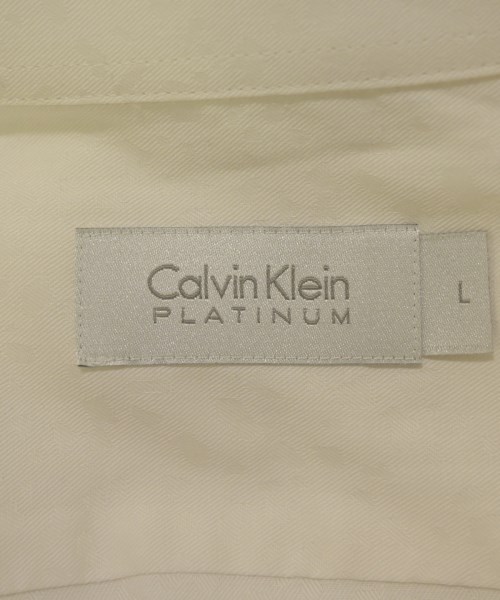 Calvin Klein PLATINUM（カルバンクラインプラティナム）カジュアルシャツ 白 サイズ:L メンズ/2200722146101