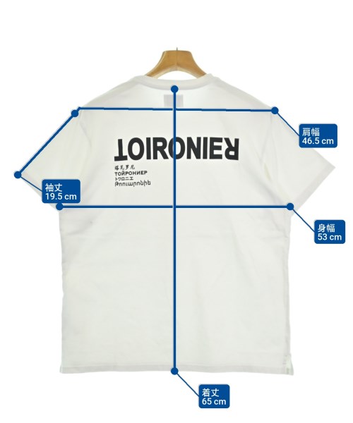 Toironier（トワロニエ）Tシャツ・カットソー 白 サイズ:1(S位) メンズ/2200636054059