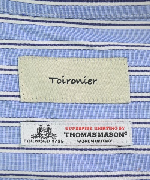 Toironier（トワロニエ）カジュアルシャツ 青 サイズ:F メンズ/2200663357284