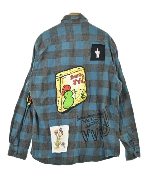 VVV（ヴィヴィヴィ）カジュアルシャツ 青 サイズ:L メンズ/2200621798029