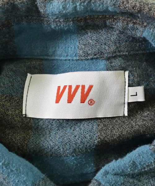 VVV（ヴィヴィヴィ）カジュアルシャツ 青 サイズ:L メンズ/2200621798029