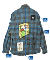 VVV（ヴィヴィヴィ）カジュアルシャツ 青 サイズ:L メンズ/2200621798029