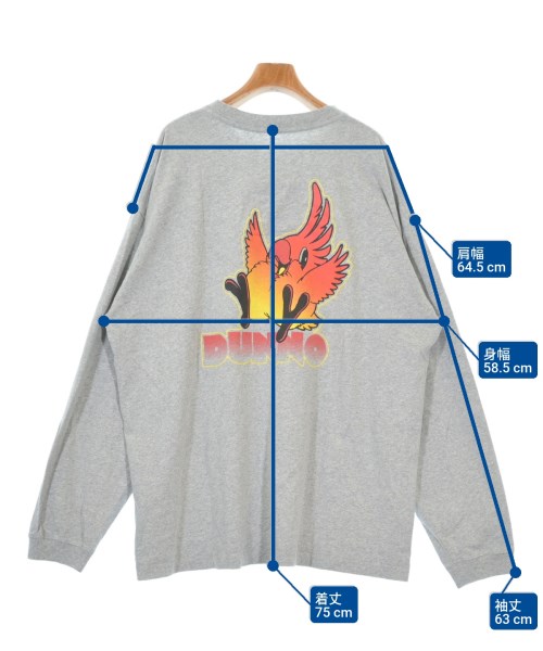Dunno（ダノウ）Tシャツ・カットソー グレー サイズ:XL メンズ/2200610750076