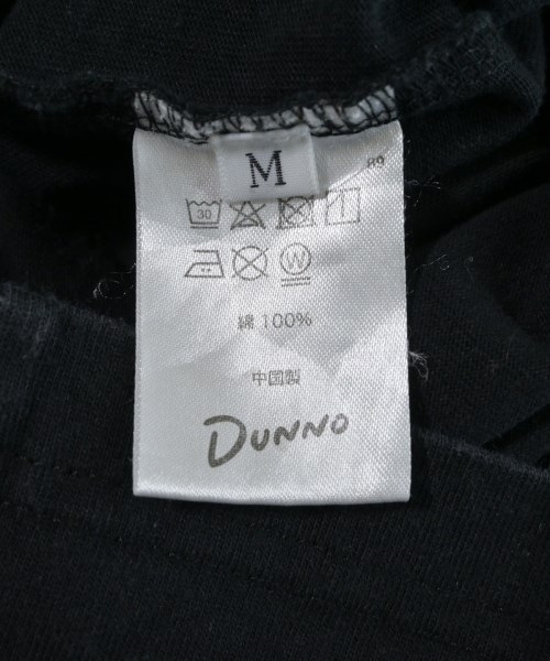 Dunno（ダノウ）Tシャツ・カットソー 黒 サイズ:M メンズ/2200673785039
