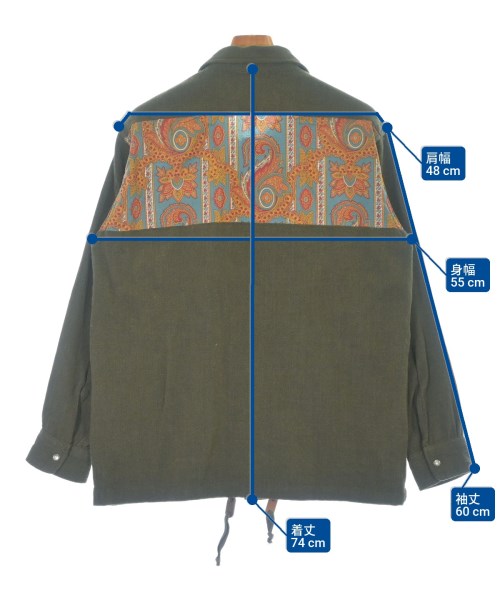 AiE（エイアイイー）カジュアルシャツ カーキ サイズ:S メンズ/2200604893147