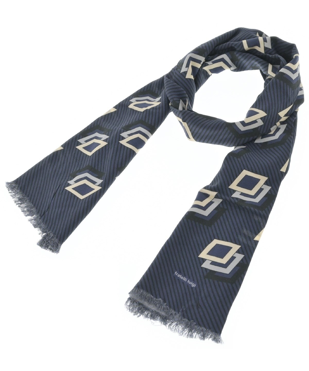 フラテッリルイージFratelli Luigiストール Fratelli Luigi （フラテッリルイージ）ストール 紺 サイズ:- メンズ