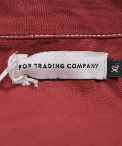 POP TRADING COMPANY（ポップトレーディングカンパニー）カジュアルシャツ 赤 サイズ:XL メンズ/2200542494031