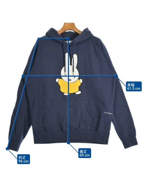 POP TRADING COMPANY（ポップトレーディングカンパニー）パーカー 紺 サイズ:L メンズ/2200652906042