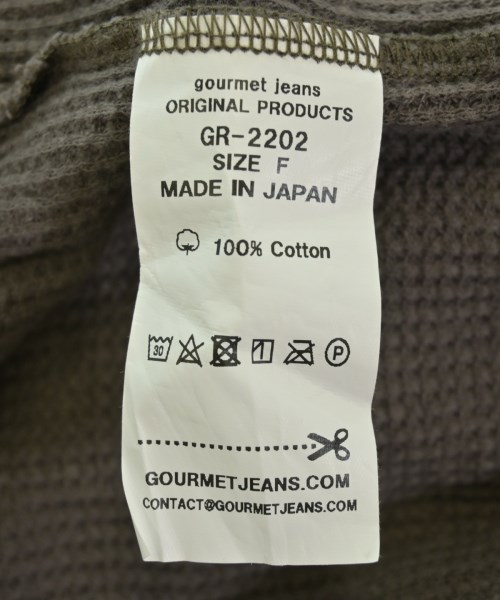 gourmet jeans（グルメジーンズ）Tシャツ・カットソー 茶 サイズ:F メンズ/2200709113010