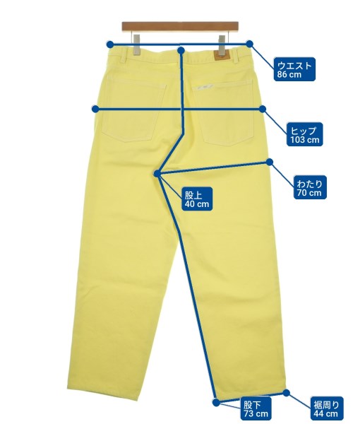 gourmet jeans（グルメジーンズ）デニムパンツ 黄 サイズ:36(XXL位) メンズ/2200733980039