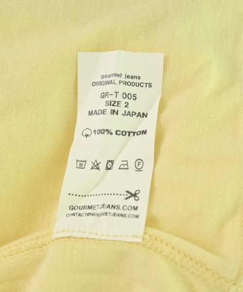 gourmet jeans（グルメジーンズ）Tシャツ・カットソー 黄 サイズ:2(M位) メンズ/2200717850099