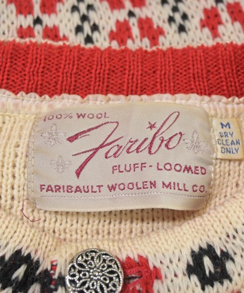 FARIBAULT WOOLEN MILL CO.（ファリバルトウーレンミルズ）カーディガン 赤 サイズ:M メンズ/2200692989128