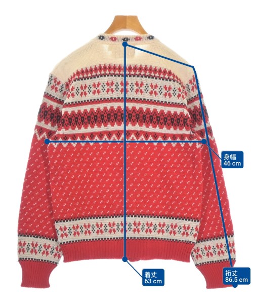 FARIBAULT WOOLEN MILL CO.（ファリバルトウーレンミルズ）カーディガン 赤 サイズ:M メンズ/2200692989128