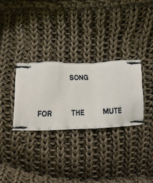 Song for the Mute（ソングフォーザミュート）ニット・セーター カーキ サイズ:-(XS位) メンズ/2200605840010