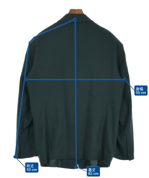 ESC STUDIO（イーエスシーステュディオ）テーラードジャケット 緑 サイズ:-(XL位) メンズ/2200634709029