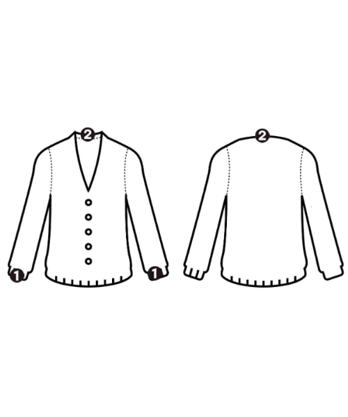 Faccies（ファッチーズ）カーディガン 青 サイズ:2(M位) メンズ/2200652793024