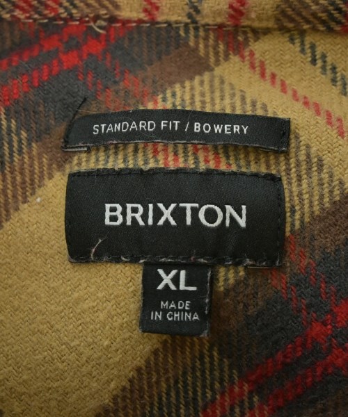 BRIXTON（ブリクストン）カジュアルシャツ ベージュ サイズ:XL メンズ/2200625733064