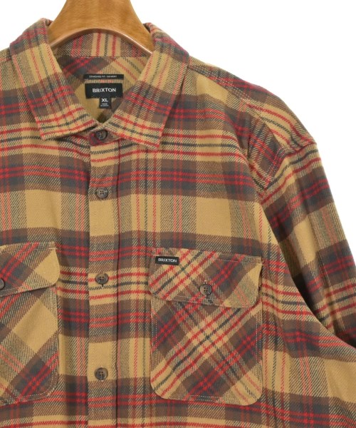 BRIXTON（ブリクストン）カジュアルシャツ ベージュ サイズ:XL メンズ/2200625733064