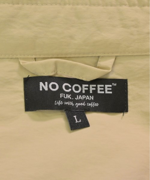 NO COFFEE ノーコーヒー カジュアルシャツ L ベージュ