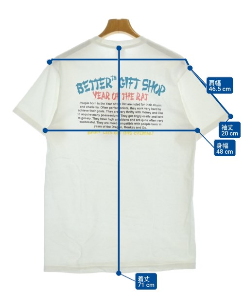 BETTER（ベター）Tシャツ・カットソー 白 サイズ:M メンズ/2200713842050