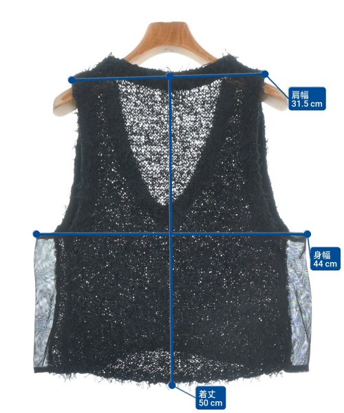 iki（イキ）ベスト 黒 サイズ:F レディース/2200675330046