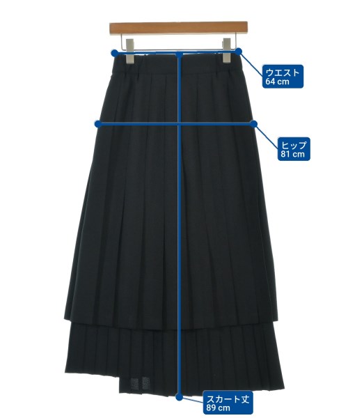 iki（イキ）ロング・マキシ丈スカート 黒 サイズ:F レディース/2200647574065