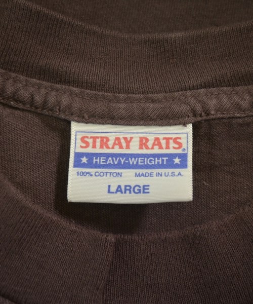 STRAY RATS（ストレイ ラッツ）Tシャツ・カットソー 茶 サイズ:L メンズ/2200646234083