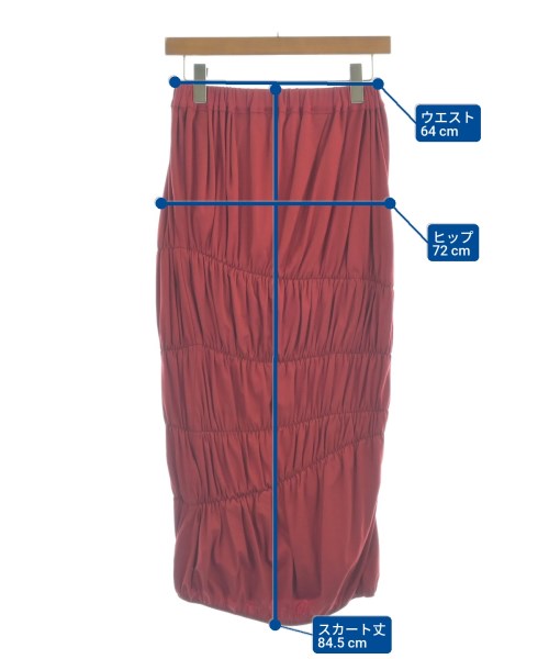 COATE（コート）ロング・マキシ丈スカート 赤 サイズ:38(M位) レディース/2200655917175