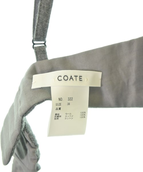 COATE（コート）ブラウス グレー サイズ:38(M位) レディース/2200634314155