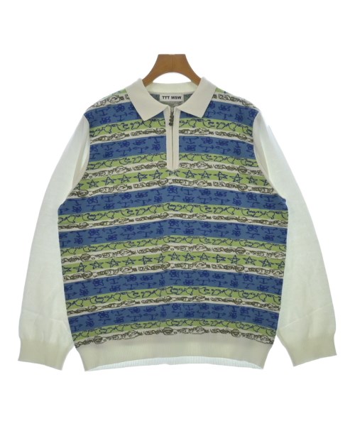 TTT_MSW(ティー)ニット・セーター 青 サイズ:L/2200459526078