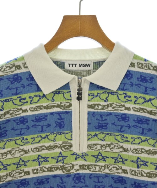 TTT_MSW（ティー）ニット・セーター 青 サイズ:L メンズ/2200459526078