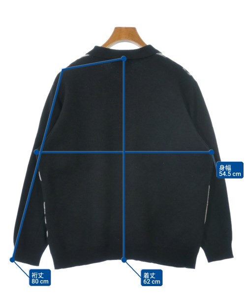 TTT_MSW（ティー）カーディガン 黒 サイズ:M メンズ/2200622832050