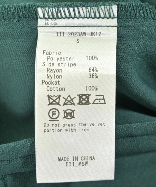 TTT_MSW（ティー）その他 緑 サイズ:S メンズ/2200622397092