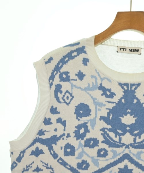 TTT_MSW（ティー）ニット・セーター 青 サイズ:L メンズ/2200630964095