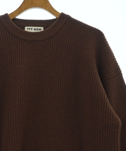 TTT_MSW（ティー）ニット・セーター 茶 サイズ:M メンズ/2200631699019