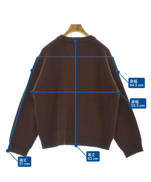 TTT_MSW（ティー）ニット・セーター 茶 サイズ:M メンズ/2200631699019